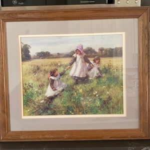 Framed & matted vintage artwork